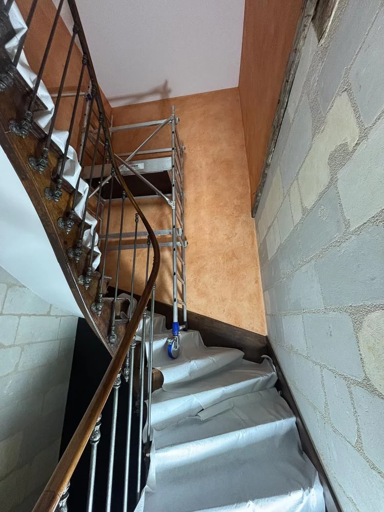 rénovation cage escalier Corné Mazé Loire Authion rénovation cage escalier Corné Mazé Loire Authion