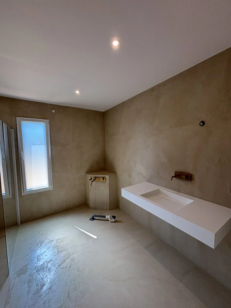 salle de bain béton ciré Segré Le Lion Angers salle de bain béton ciré Segré Le Lion Angers